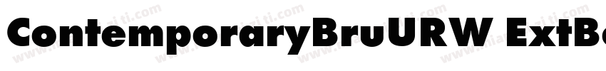 ContemporaryBruURW ExtBol字体转换